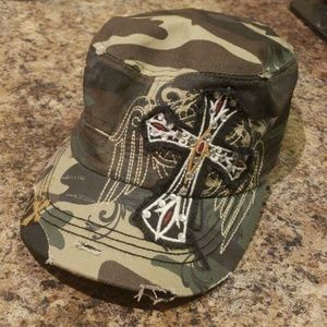Military Camo Rhinestoned cap